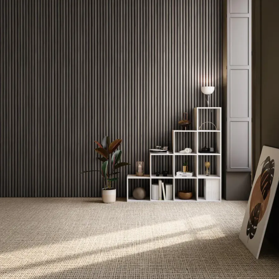 Wandpanelen-tectake Akoestische panelen Sonic Wall houtlook, Eiken Grijs