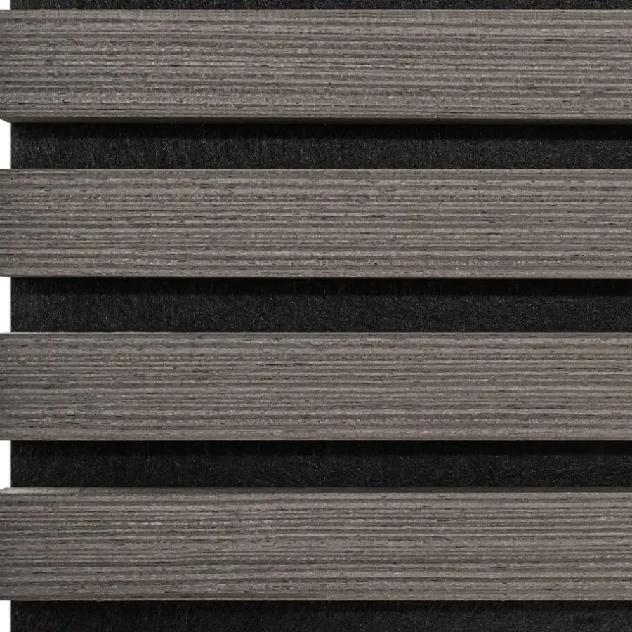 Wandpanelen-tectake Akoestische panelen Sonic Wall houtlook, Eiken Grijs