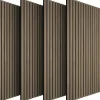 tectake Akoestische panelen Sonic Wall houtlook, Donker Eiken