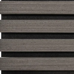 tectake Akoestische panelen Sonic Wall houtlook, Eiken Grijs