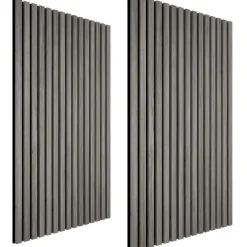 Wandpanelen-tectake Akoestische panelen Sonic Wall houtlook, Lichtgrijze Eik