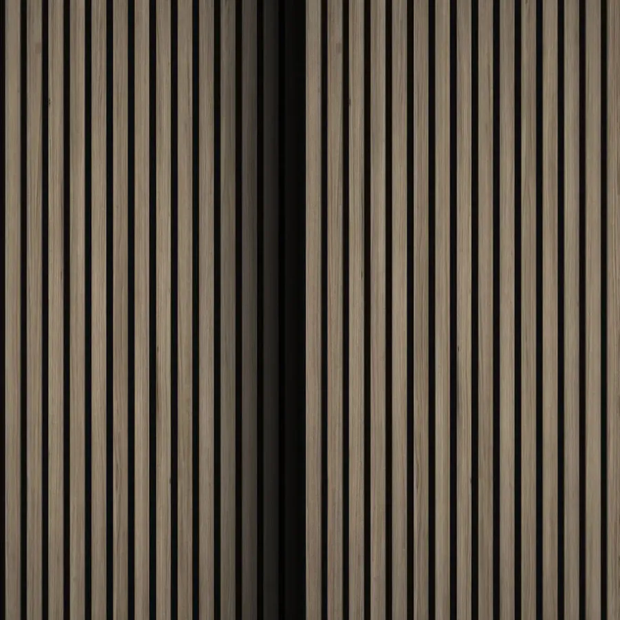 tectake Akoestische panelen Sonic Wall houtlook, Donker Eiken