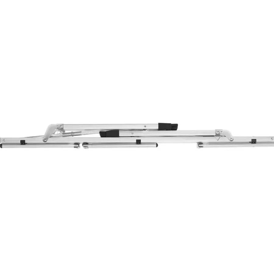 Kamperen En Outdoor-tectake Aluminium klaptafel Bastiaan in hoogte verstelbaar , Zilver