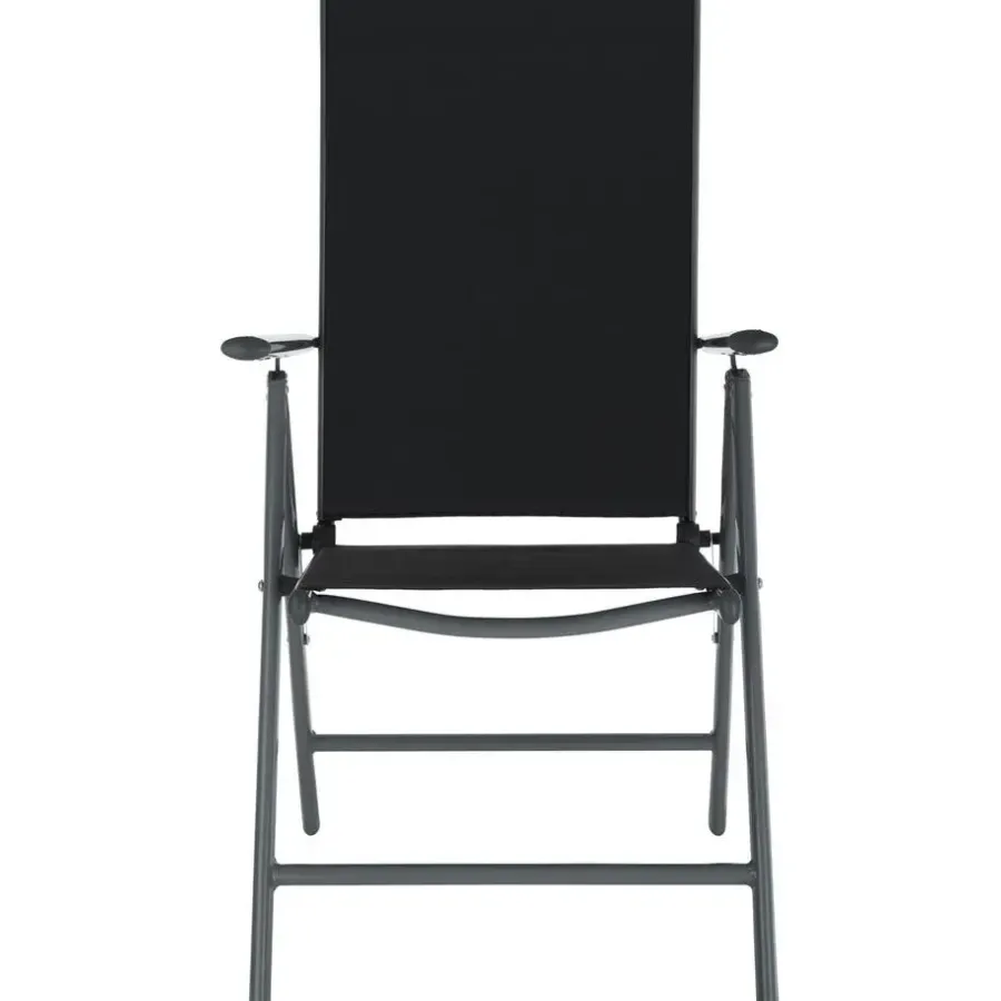 tectake Aluminium tuinset 6+1 - Antraciet
