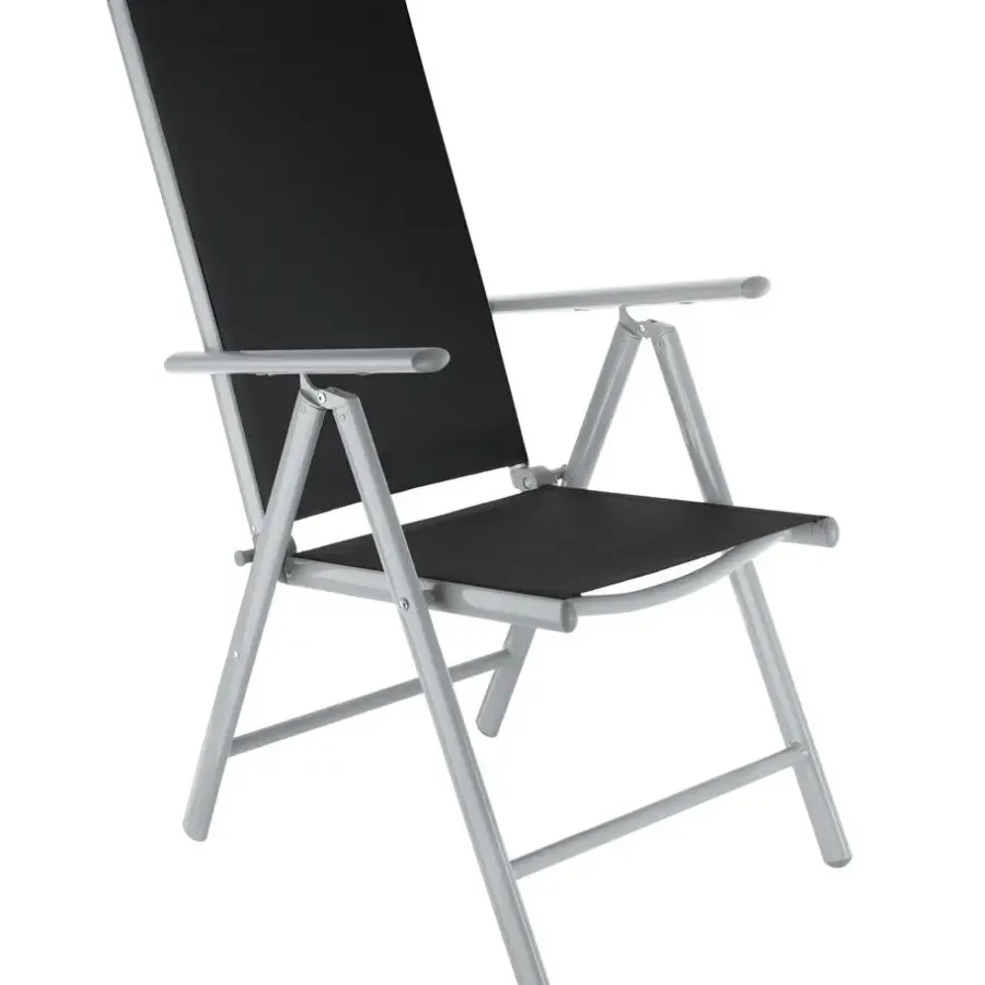tectake Aluminium tuinset 4+1 - Zilver