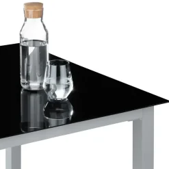 tectake Aluminium tuinset 4+1 - Zilver