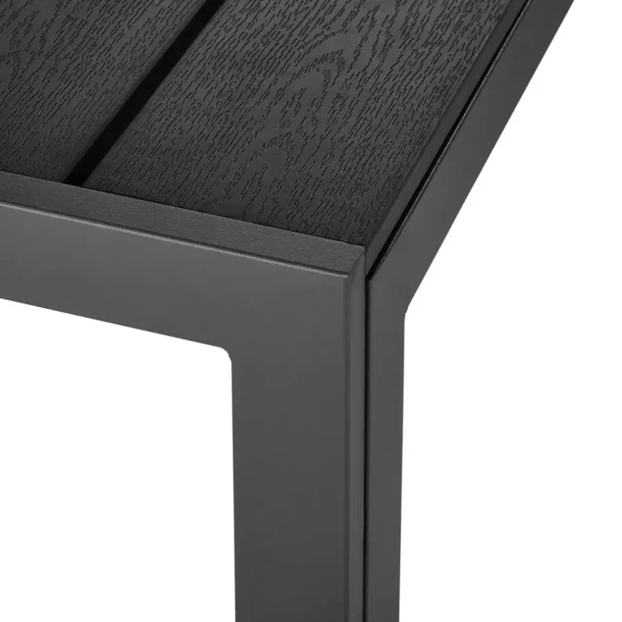 Tuintafels-tectake Aluminium tuintafel Maren met in hoogte verstelbare poten 90x90x74,5cm