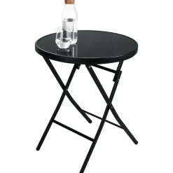 Bistro- & Balkonsets-tectake Balkonset Düsseldorf 2+1, Zwart