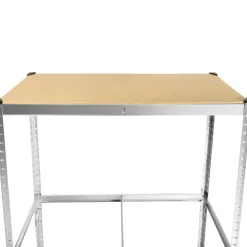 Stellingkasten-tectake Bandenstelling voor max. 8 banden, Grijs