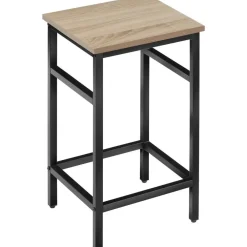 Tuinsets|Tuinsets-tectake Bartafelset Edinburgh 4+1, Industrieel Licht Hout, Eiken Sonoma