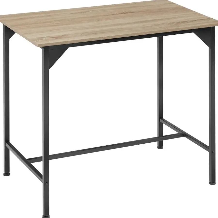 Tuinsets|Tuinsets-tectake Bartafelset Edinburgh 4+1, Industrieel Licht Hout, Eiken Sonoma