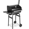 Barbecues En Accessoires-tectake BBQ Barbecue Smoker met deksel en thermometer, Zwart