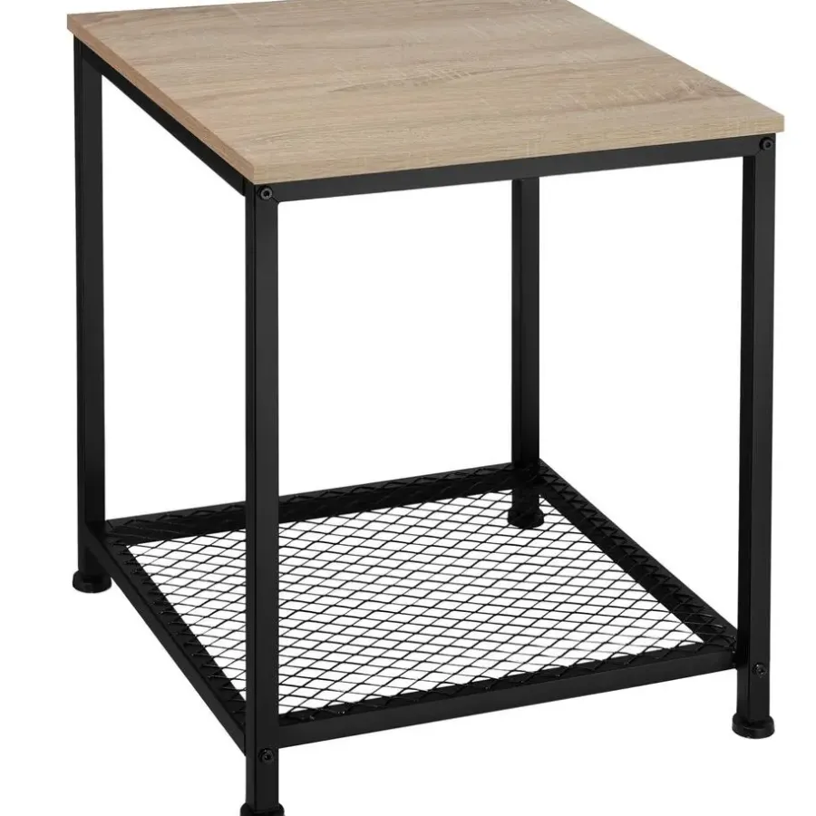 Bijzettafels-tectake Bijzettafel Derby 45,5x45,5x55,5cm