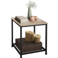Bijzettafels-tectake Bijzettafel Derby 45,5x45,5x55,5cm