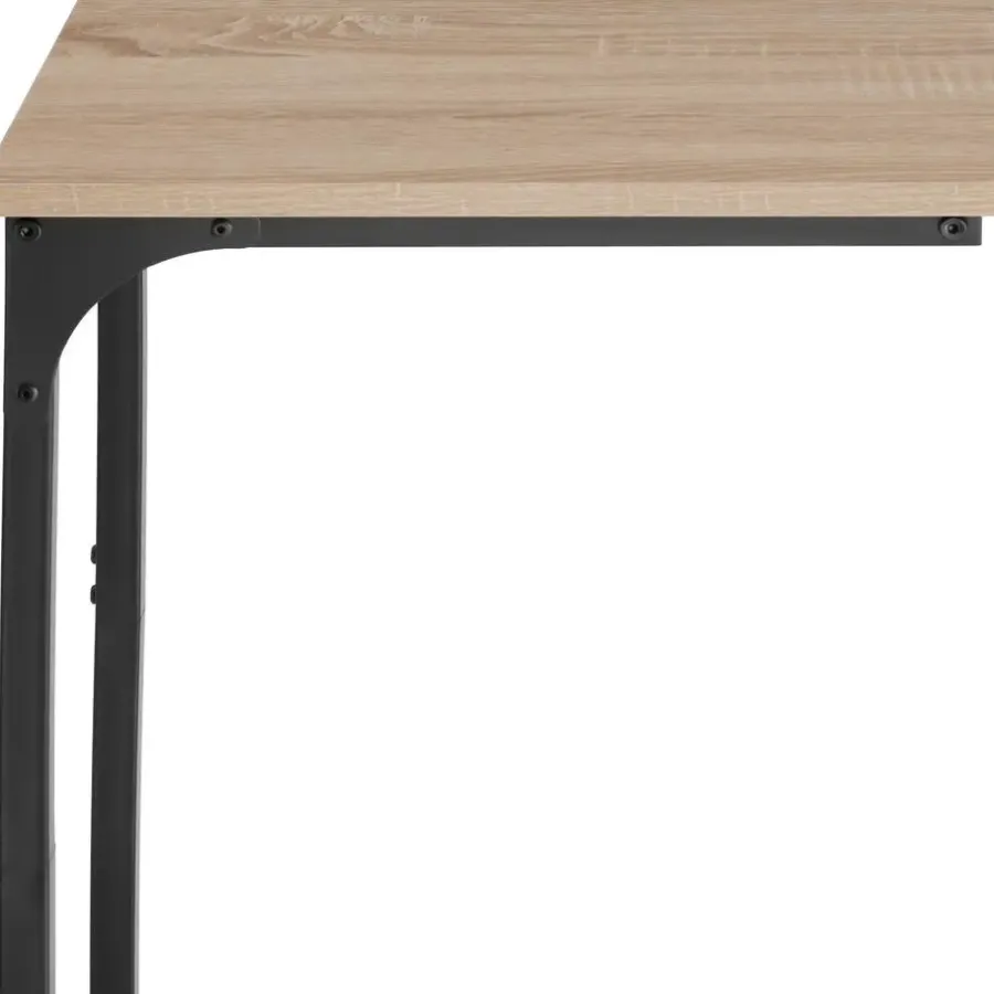 tectake Bijzettafel Erie 40x30x63cm, Industrieel Licht Hout, Eiken Sonoma