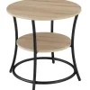 tectake Bijzettafel Saint Louis, Industrieel Licht Hout, Eiken Sonoma