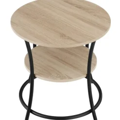 tectake Bijzettafel Saint Louis, Industrieel Licht Hout, Eiken Sonoma