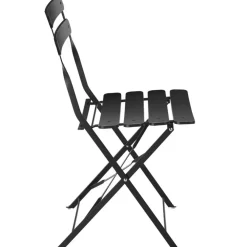 Bistro- & Balkonsets-tectake Bistrotafel set Frieda, inklapbaar voor 2 personen, Zwart