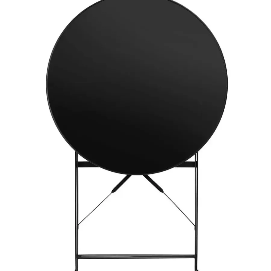 Bistro- & Balkonsets-tectake Bistrotafel set Frieda, inklapbaar voor 2 personen, Zwart