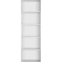 tectake Boekenrek Lexi 5 vakken 60x30x190cm, Wit