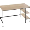Bureaus-tectake Bureau Donegal 140x60x76,5cm, Industrieel Licht Hout, Eiken Sonoma