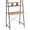 tectake Bureau Exeter 85,5x46,5x140cm, Industrieel Licht Hout, Eiken Sonoma
