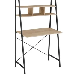 tectake Bureau Exeter 85,5x46,5x140cm, Industrieel Licht Hout, Eiken Sonoma
