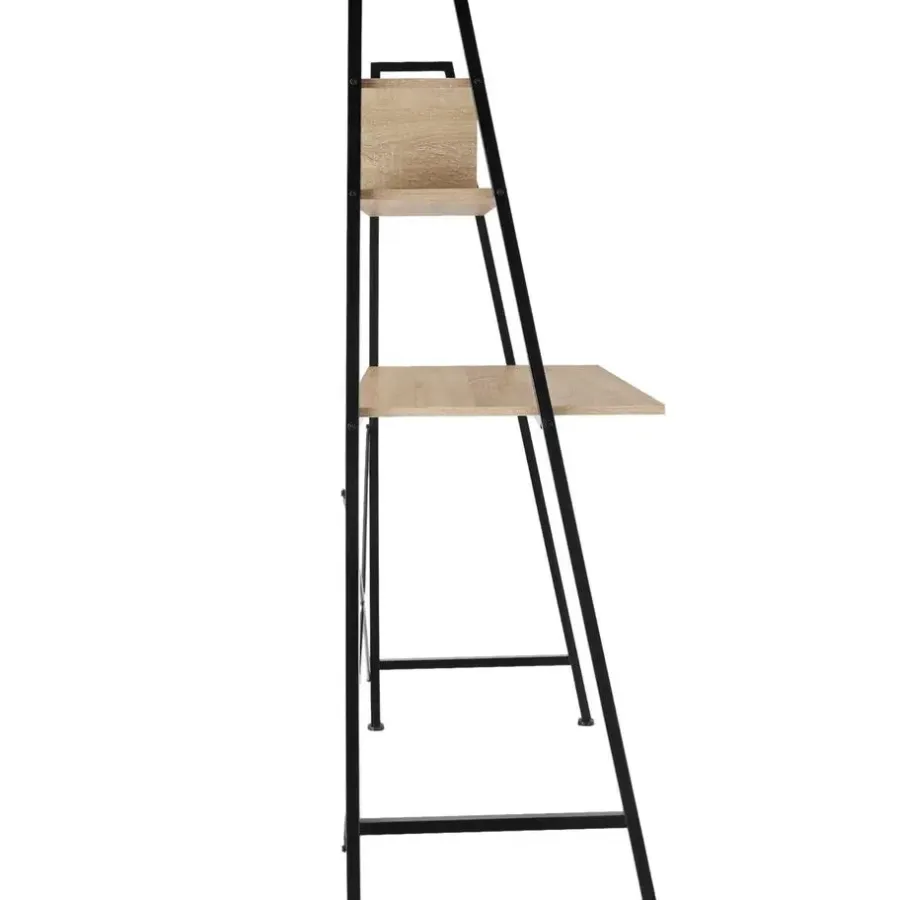 tectake Bureau Exeter 85,5x46,5x140cm, Industrieel Licht Hout, Eiken Sonoma