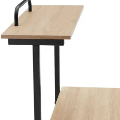 tectake Bureau Fife 80x65,5x130,5cm, Industrieel Licht Hout, Eiken Sonoma