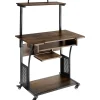 Bureaus-tectake Bureau Fife 80x65,5x130,5cm, Industrieel Hout Donker, Rustiek