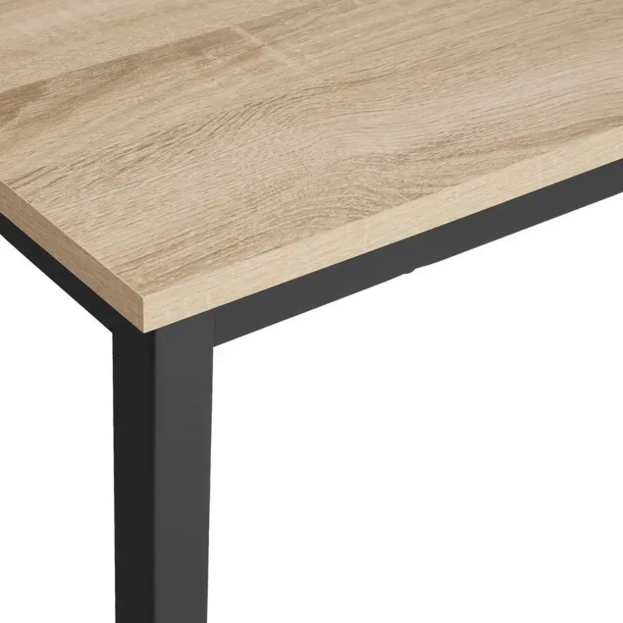tectake Bureau Jenkins, Industrieel Licht Hout, Eiken Sonoma