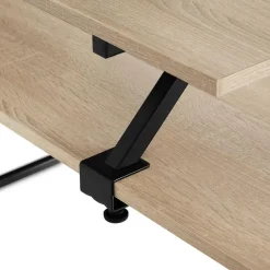Bureaus-tectake Bureau Melrose 140x130x76,5cm, Industrieel Licht Hout, Eiken Sonoma