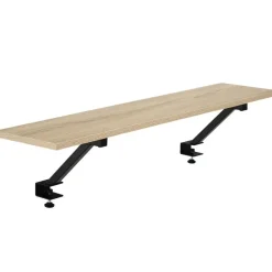 Bureaus-tectake Bureau Melrose 140x130x76,5cm, Industrieel Licht Hout, Eiken Sonoma