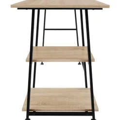 Bureaus-tectake Bureau Paisley 120x50x73,5cm, Industrieel Licht Hout, Eiken Sonoma