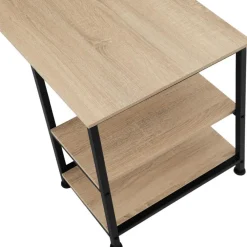 Bureaus-tectake Bureau Stoke 137x55x75cm, Industrieel Licht Hout, Eiken Sonoma
