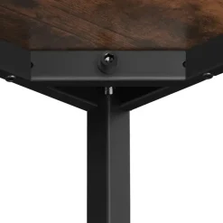 tectake Bureau Vanport 120x60x75,5cm, Industrieel Hout Donker, Rustiek