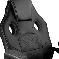 Gamestoelen-tectake Bureaustoel Mike, Zwart