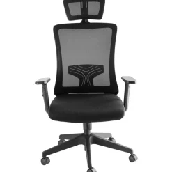 Bureaustoelen|Bureaustoelen-tectake Bureaustoel Phoibe ergonomisch met verstelbare hoofdsteun, Zwart