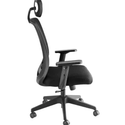 Bureaustoelen|Bureaustoelen-tectake Bureaustoel Phoibe ergonomisch met verstelbare hoofdsteun, Zwart