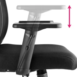 Bureaustoelen|Bureaustoelen-tectake Bureaustoel Phoibe ergonomisch met verstelbare hoofdsteun, Zwart