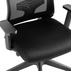 Bureaustoelen|Bureaustoelen-tectake Bureaustoel Phoibe ergonomisch met verstelbare hoofdsteun, Zwart