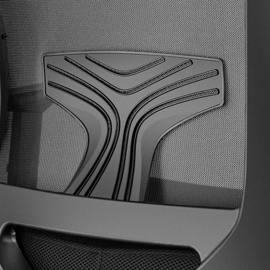 Bureaustoelen|Bureaustoelen-tectake Bureaustoel Phoibe ergonomisch met verstelbare hoofdsteun, Zwart