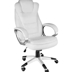 Bureaustoelen|Bureaustoelen-tectake Bureaustoel Zulu, Wit