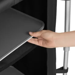 tectake Campingkeuken 172x52x104cm, Zwart