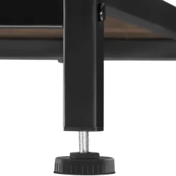 tectake Consoletafel Tacoma 100x35x80,5cm, Industrieel Hout Donker, Rustiek