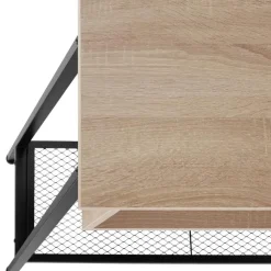 Sidetables-tectake Consoletafel Tralee 100x35x80,5cm, Industrieel Licht Hout, Eiken Sonoma