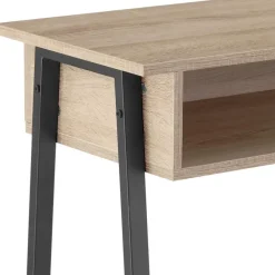 Sidetables-tectake Consoletafel Tralee 100x35x80,5cm, Industrieel Licht Hout, Eiken Sonoma