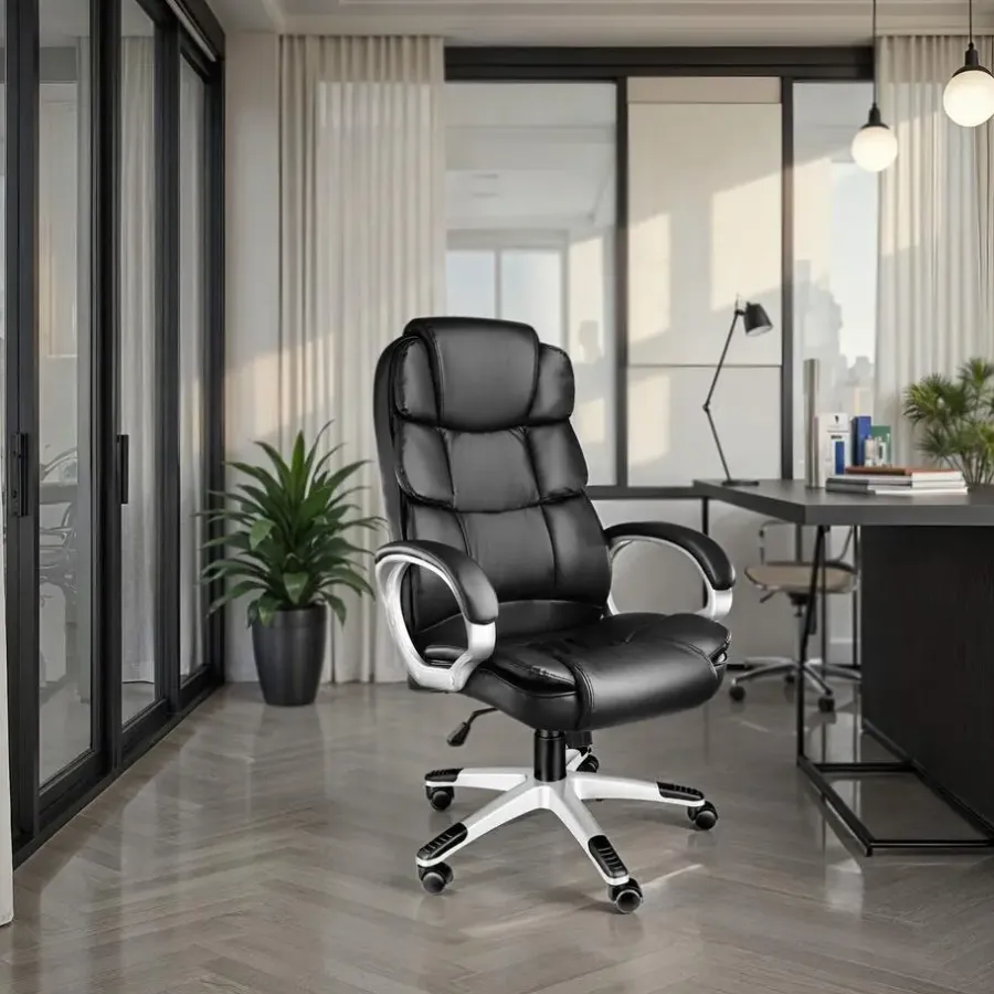 Bureaustoelen|Bureaustoelen-tectake Directiebureaustoel Jonas, Zwart