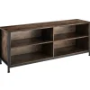 tectake Dressoir Navan 147x41x60,5cm, Industrieel Hout Donker, Rustiek