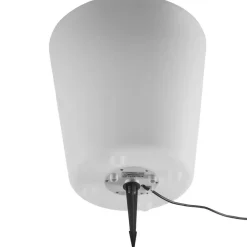 Staande Lampen-tectake Flessenkoeler Luminous Curve Cooler, LED, met afstandsbediening, Wit